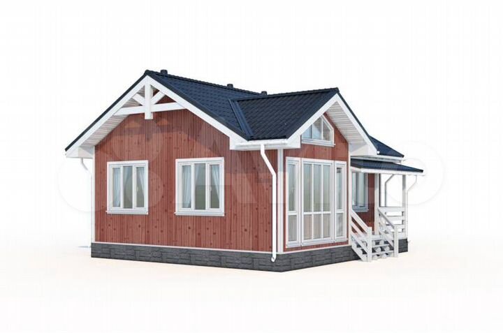 Дом 53,9 м² на участке 10 сот.