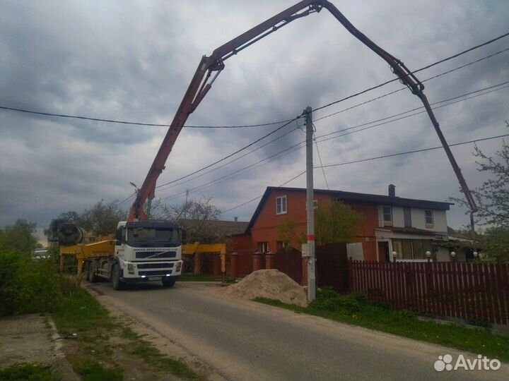 Бетон м100-м500, насос 28-37м