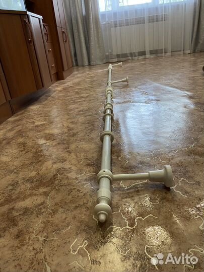 Гардина белая с кольцами