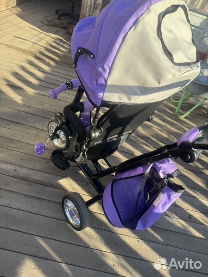 Велосипед коляска с ручкой