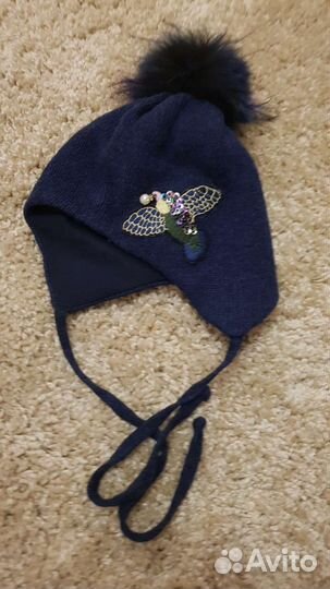 Шапка зимняя для девочки 50 52