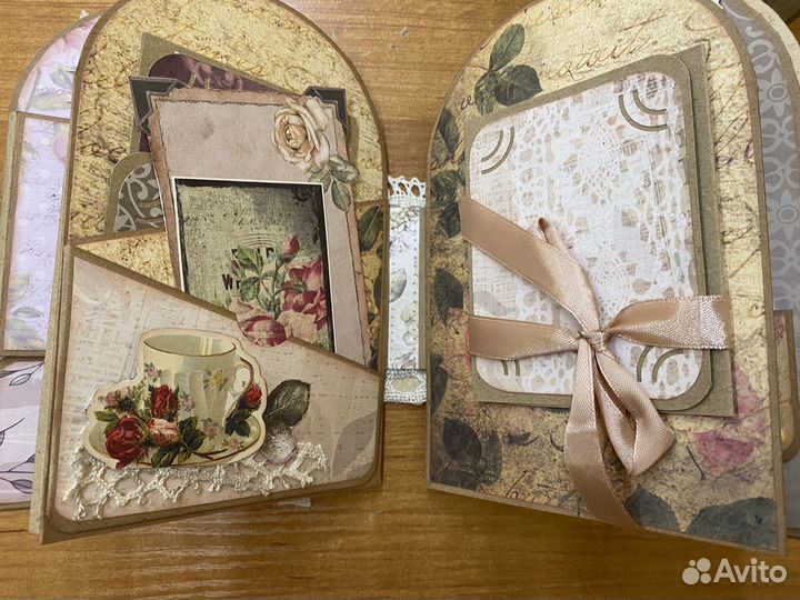 Винтажный фотоальбом ручной работы