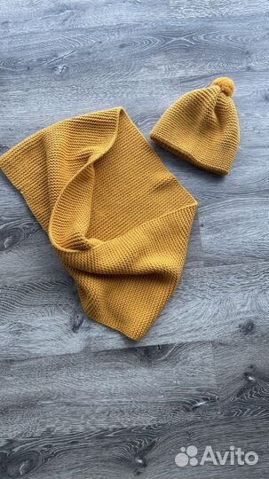 Шапка шарф варежки