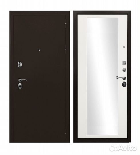 Дверь входная Ратибор Троя 3К с зеркалом