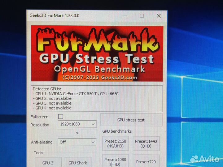 Видеокарта Asus GeForce GTX 550Ti 1Gb