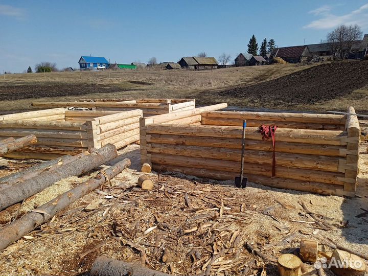 Срубы для бани и доски