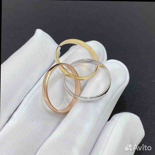 Золотое кольцо Cartier Trinity