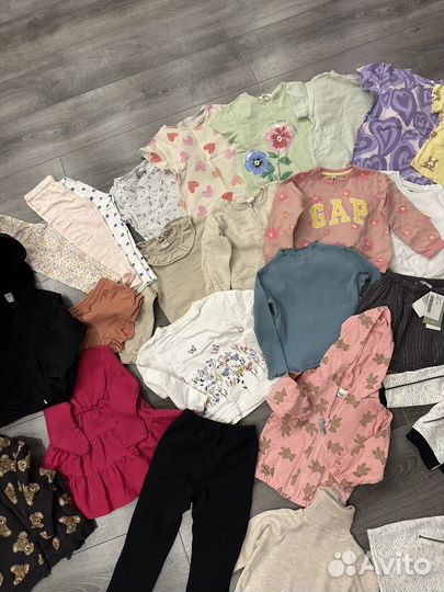 Большой пакет вещей для девочки 98-104