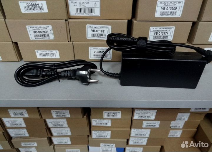 Блок питания для Asus K55DR с сетевым кабелем