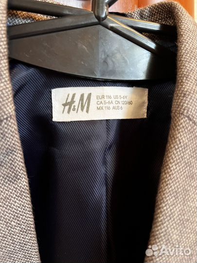 Пиджак на мальчика 116 рост