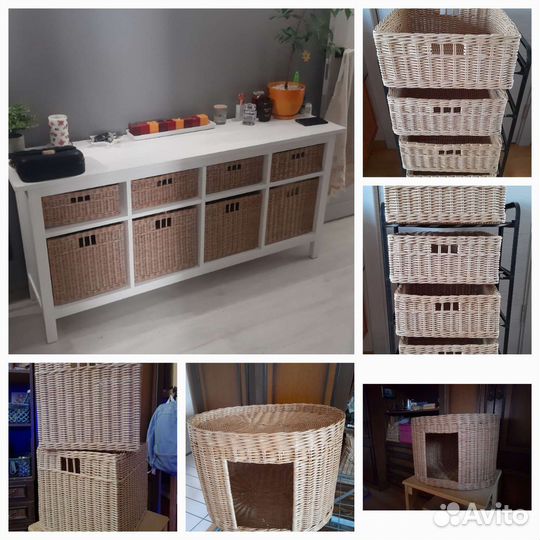 Плетеные корзины для мебели, пикника и др корзины