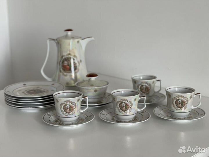 Кофейный сервиз Jlmenau “Мадонна», гдр