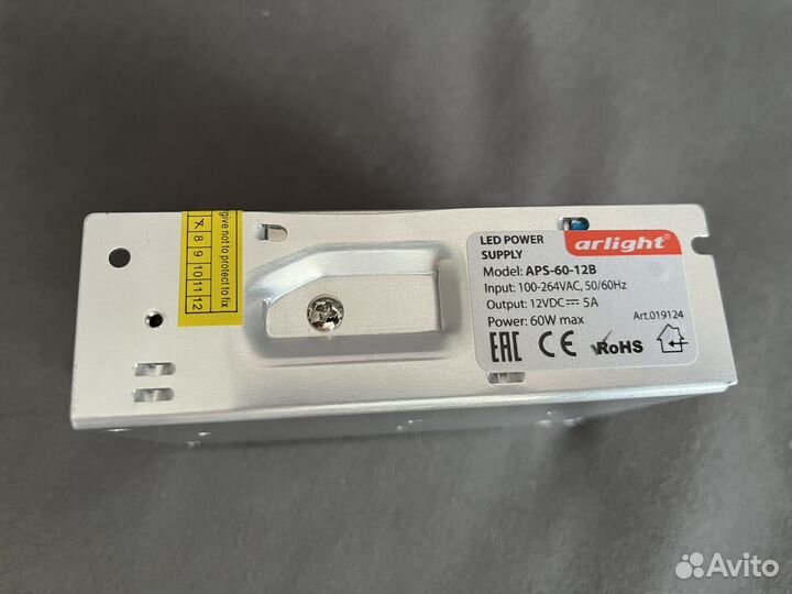Блок питания APS-60-12B (12V, 5A, 60W) 019124