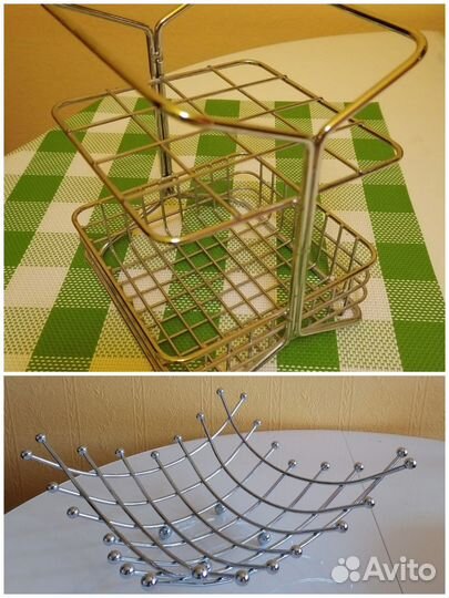 Ваза для фруктов и подставка для стол. приборов