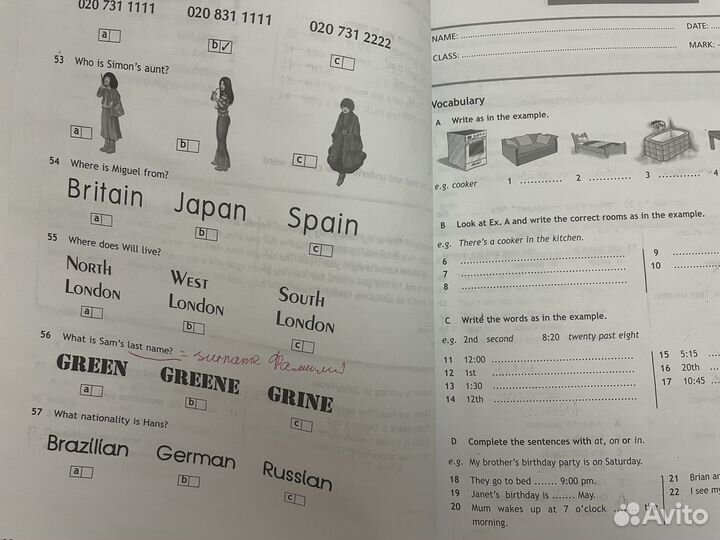Spotlight english 6,8 test/ activity book/ Alice