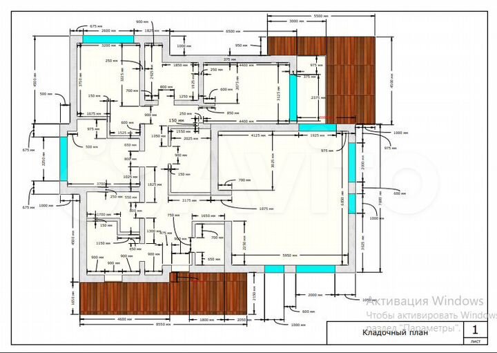 Коттедж 174 м² на участке 8,6 сот.