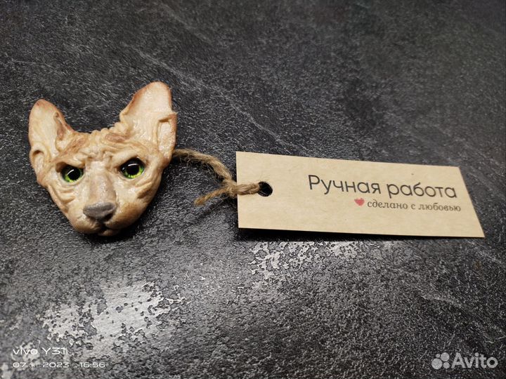Брошь Сфинкс, ручная работа