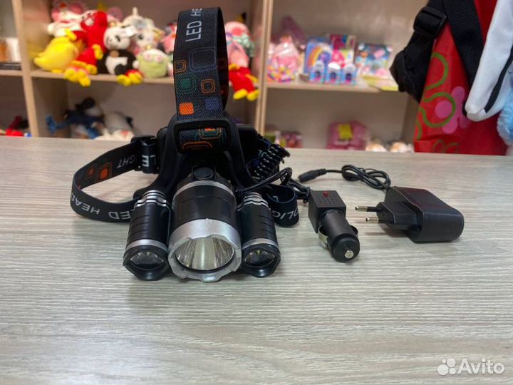 Налобный фонарь Led HeadLight Profi с аккумуляторо