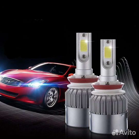 Светодиодные лампы led H11/H7/H1/H3/Н27/H15/H13
