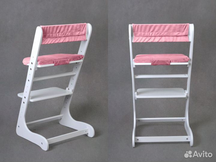 Белый растущий стул