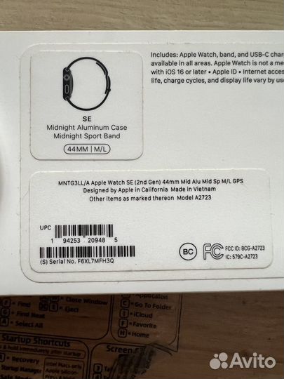 Apple watch SE 2 44mm