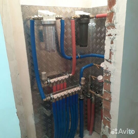 Монтаж отопления и водопровода, электромонтаж