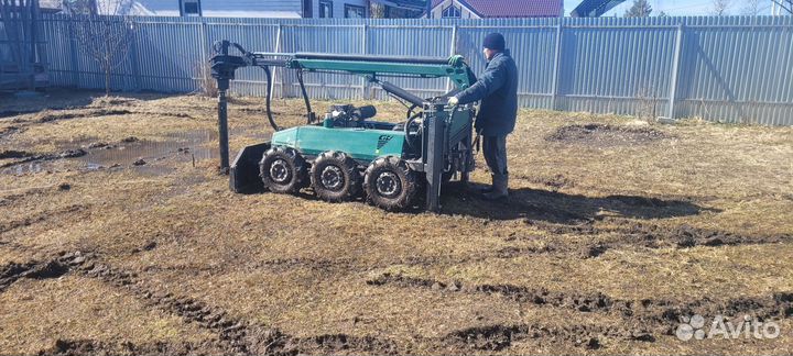 Монтаж винтовых свай