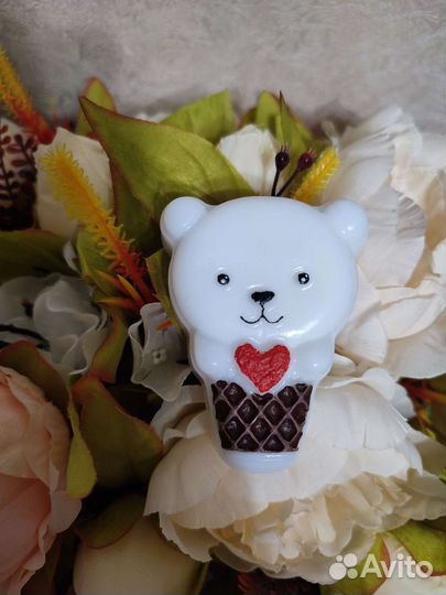 Мишка мороженое - мыло ручной работы