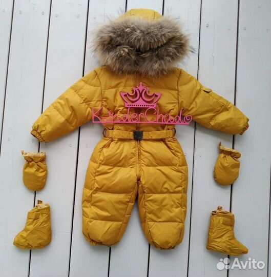 Детский зимний комбинезон moncler 74-98