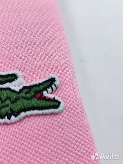 Поло Lacoste classic fit розовое