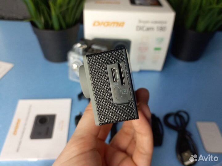 Экшн-камера 4К full HD комплект digma