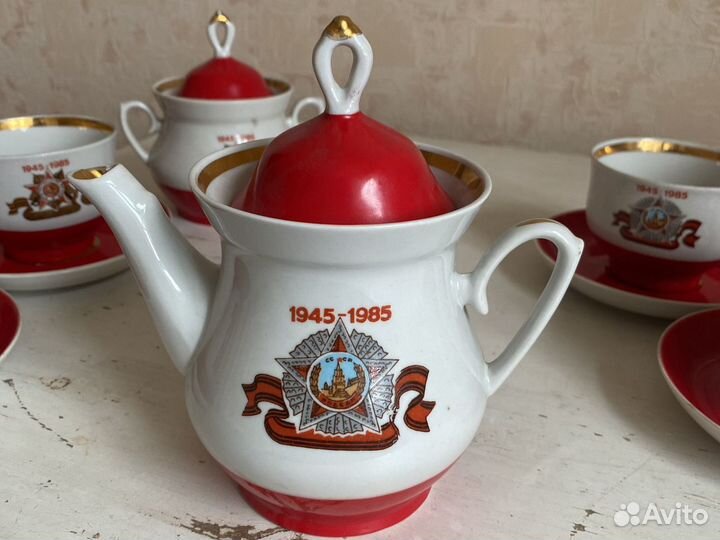 Сервиз чайный 40 лет Победы. СССР