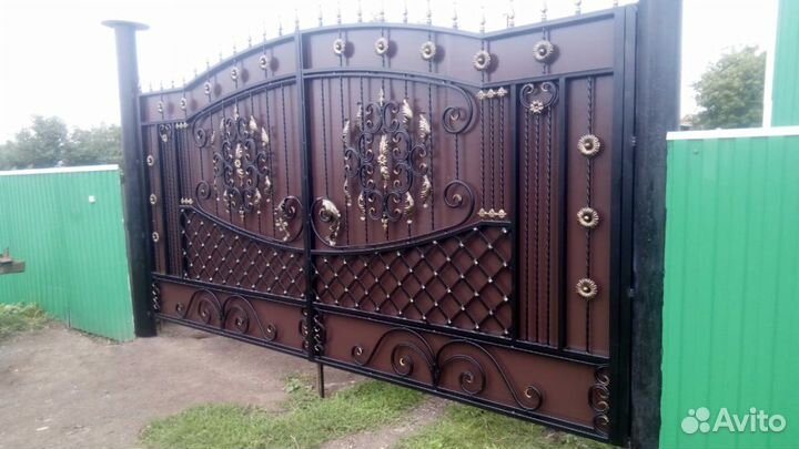Ворота кованые