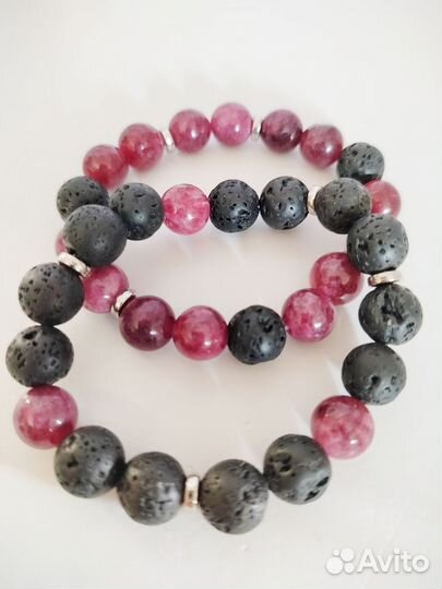 Парные браслеты из натуральных камней