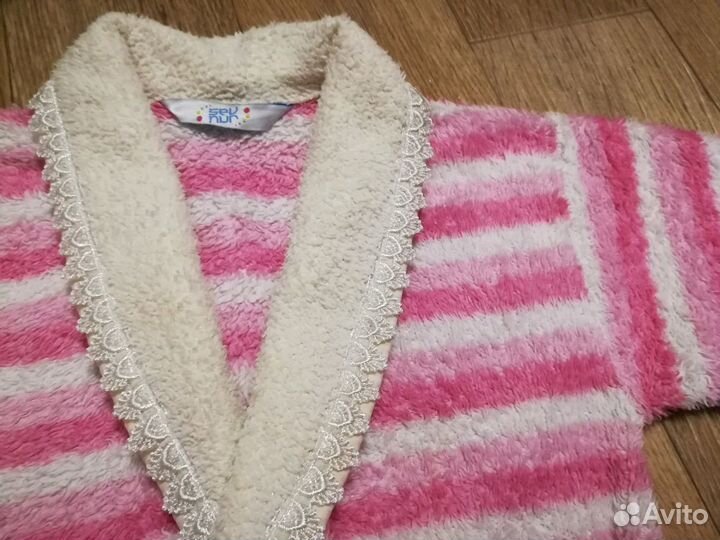 Халат + тапочки для девочки