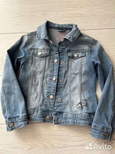 Джинсовая куртка для девочки 122 128