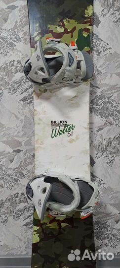 Сноуборд Billion Walter 151cm+крепления Roxy