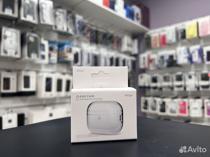 Чехол Elago для AirPods Pro 2 Clear case Transpare