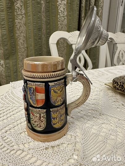 Продам коллекционную керамическую пивную кружку