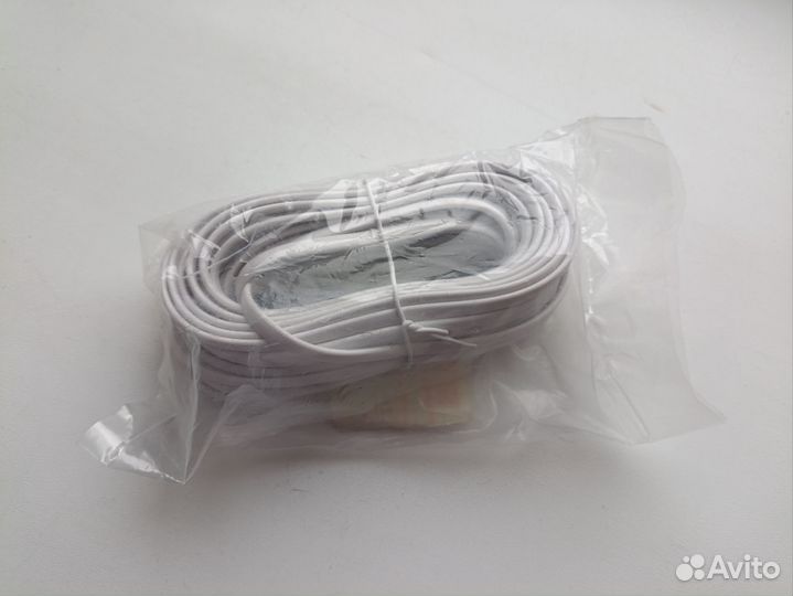 Новый телефонный удлинитель провод Rexant 10 м