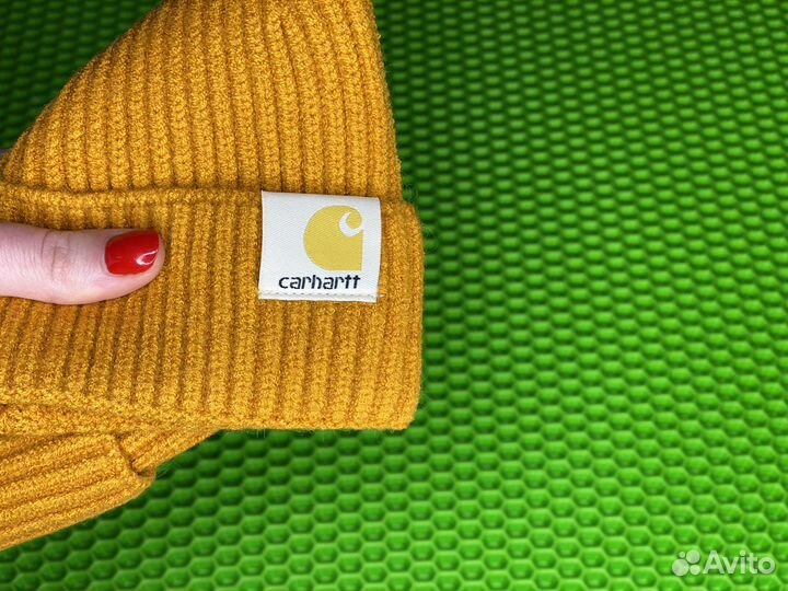 Шапка carhartt Бини Рыжая
