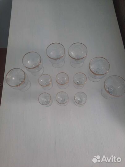 Набор фужеров и рюмок ссср, лот 1