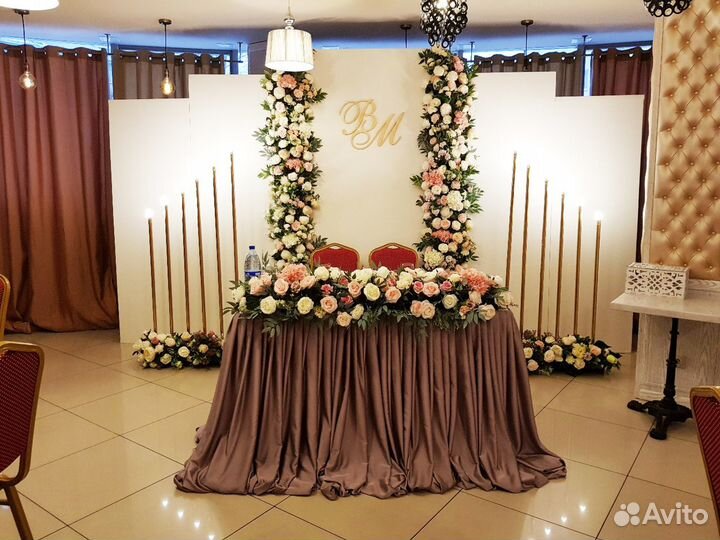 Декор (оформление) свадеб, юбилеев