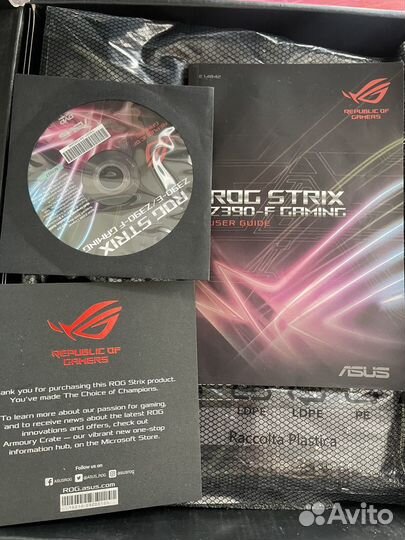 Материнская плата asus ROG strix z390 f gaming