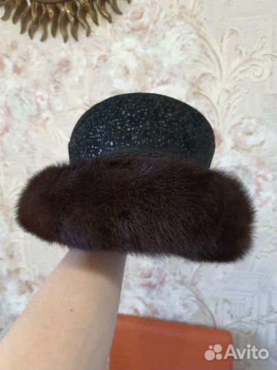 Шапка Шляпа норковая