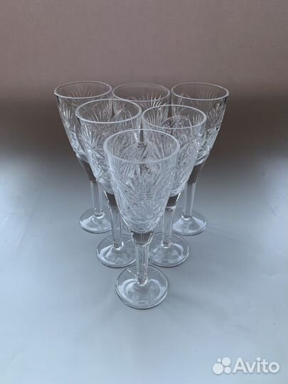 Хрустальные бокалы, набор 4 шт
