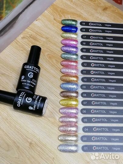 Гель лаки Grattol Quartz, 9 мл