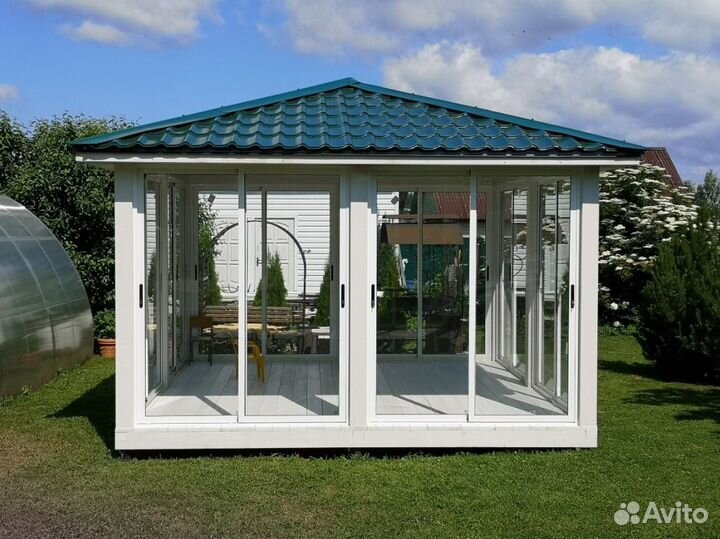 Остекление беседки профессионально