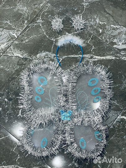 Новогодние Крылья бабочки и ободок