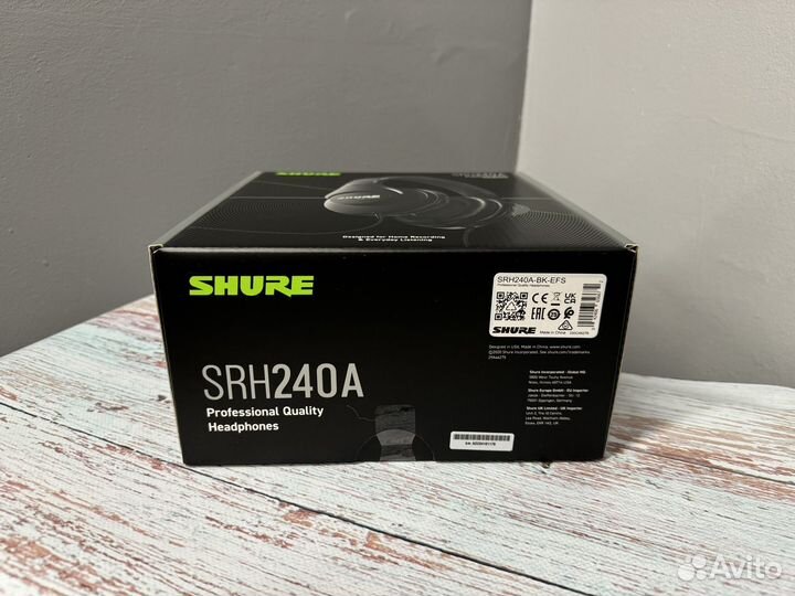 Shure SRH-240A-BK-EFS Наушники